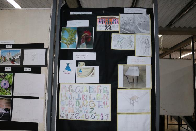 A student work on display